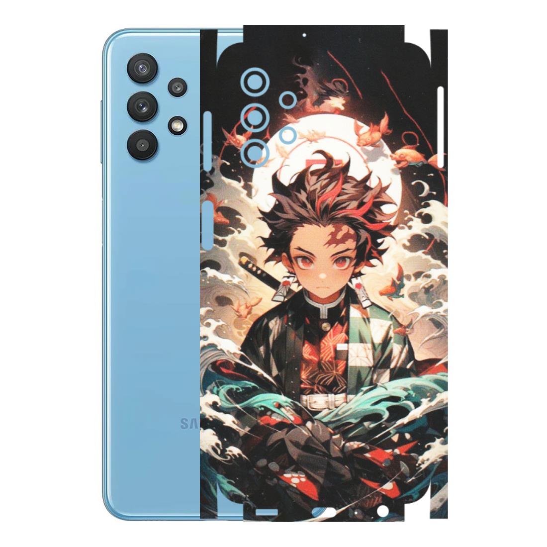 Samsung M/F/Note/Flip and C Phone Skins (All Models) - Tanjiro Demon Slayer Anime - Matte Finish (M-158) Samsung Galaxy M32 (5G)