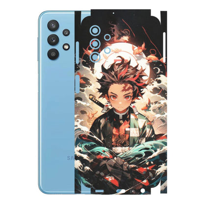 Samsung M/F/Note/Flip and C Phone Skins (All Models) - Tanjiro Demon Slayer Anime - Matte Finish (M-158) Samsung Galaxy M32 (5G)