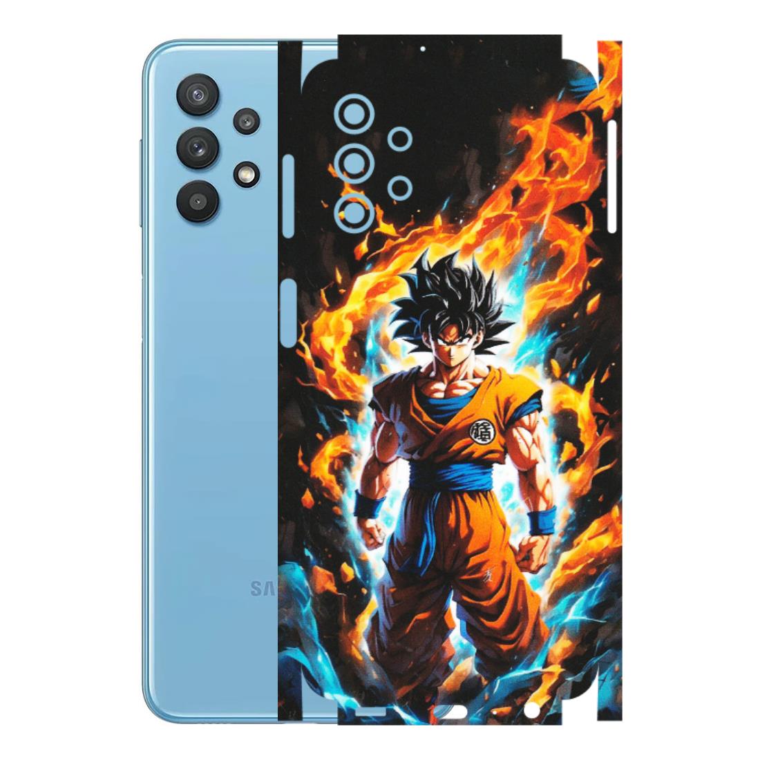 Samsung M/F/Note/Flip and C Phone Skins (All Models) - Goku Transformation Anime - Matte Finish (M-159) Samsung Galaxy M32 (5G)