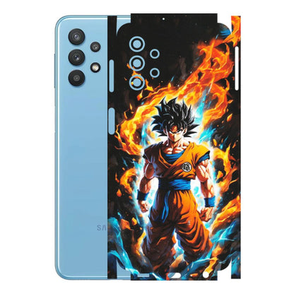 Samsung M/F/Note/Flip and C Phone Skins (All Models) - Goku Transformation Anime - Matte Finish (M-159) Samsung Galaxy M32 (5G)