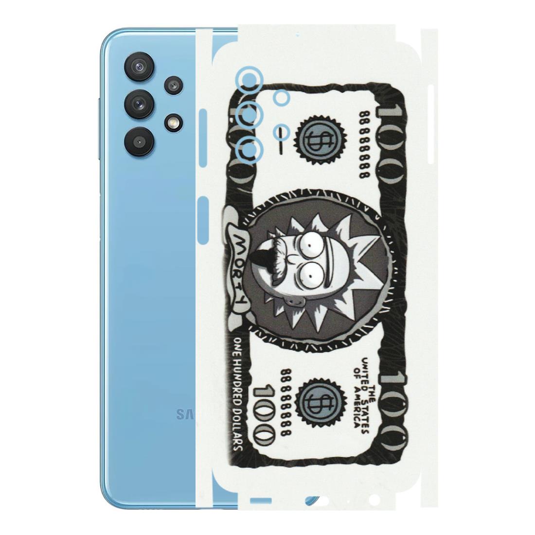 Samsung M/F/Note/Flip and C Phone Skins (All Models) - Rick And Morty Hundred Dollar Anime - Matte Finish (M-161) Samsung Galaxy M32 (5G)