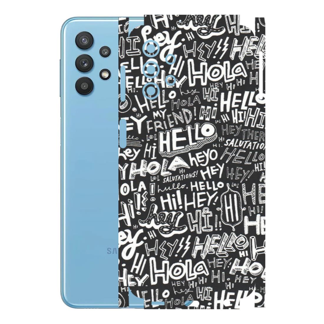 Samsung M/F/Note/Flip and C Phone Skins (All Models) - Hi Hello Doodles - Matte Finish (M-25) Samsung Galaxy M32 (5G)