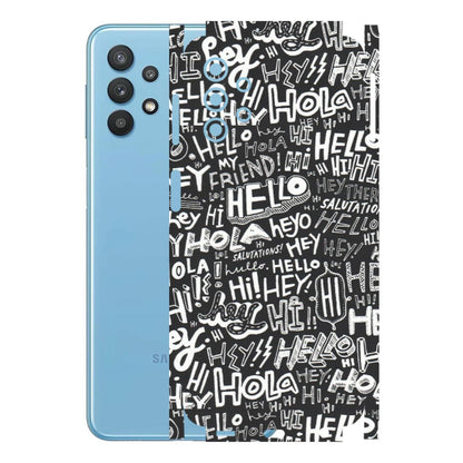 Samsung M/F/Note/Flip and C Phone Skins (All Models) - Hi Hello Doodles - Matte Finish (M-25) Samsung Galaxy M32 (5G)
