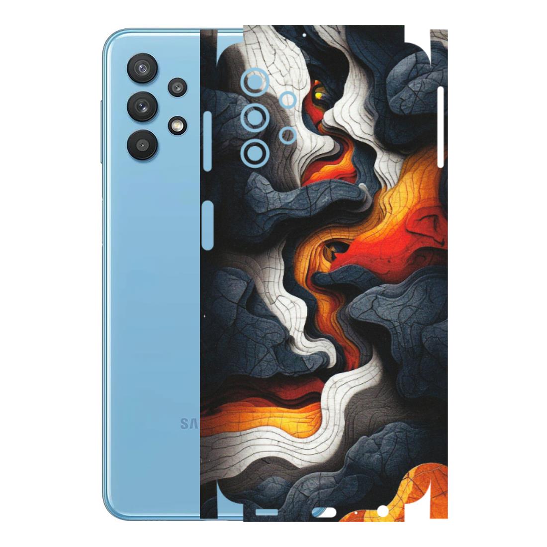 Samsung M/F/Note/Flip and C Phone Skins (All Models) - Abstract Volcanic Layers - Matte Finish (M-52) Samsung Galaxy M32 (5G)