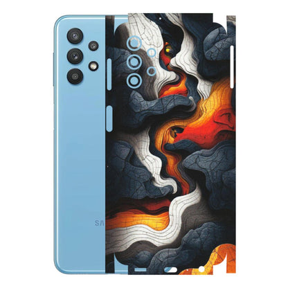 Samsung M/F/Note/Flip and C Phone Skins (All Models) - Abstract Volcanic Layers - Matte Finish (M-52) Samsung Galaxy M32 (5G)