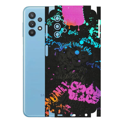 Samsung M/F/Note/Flip and C Phone Skins (All Models) - Majestic Black Vibes - Matte Finish (M-62) Samsung Galaxy M32 (5G)