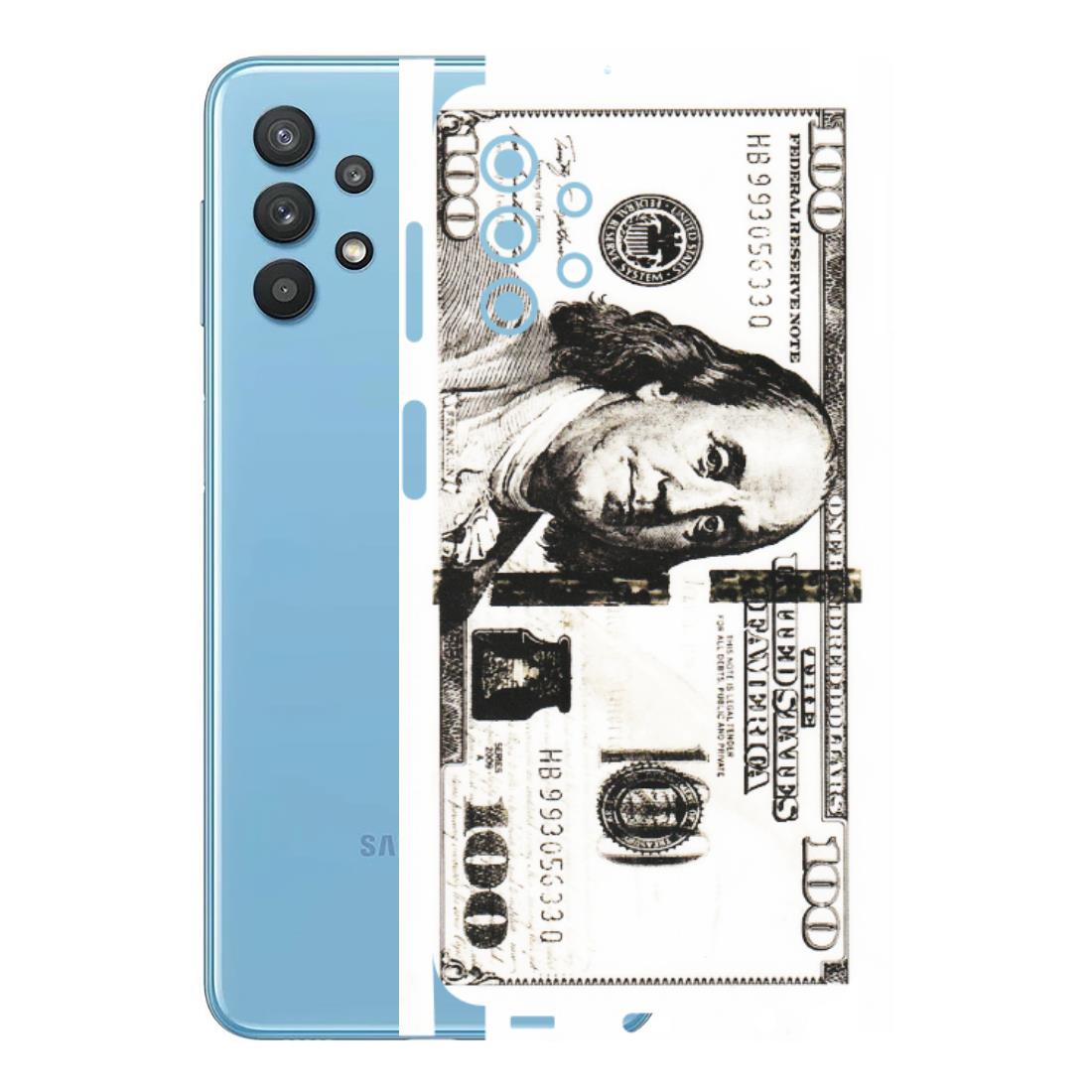 Samsung M/F/Note/Flip and C Phone Skins (All Models) - 100 Dollar Currency - Transparent Finish (T-01) Samsung Galaxy M32 (5G)