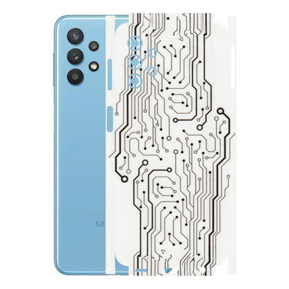 Samsung M/F/Note/Flip and C Phone Skins (All Models) - Tech Circuits - Transparent Finish (T-03) Samsung Galaxy M32 (5G)