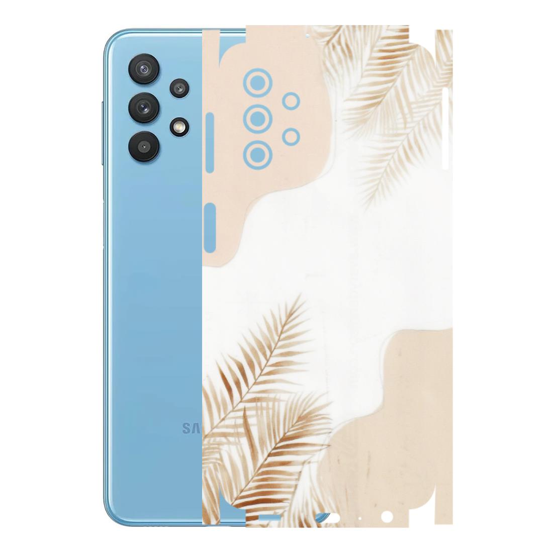 Samsung M/F/Note/Flip and C Phone Skins (All Models) - Gold Petals Abstract - Transparent Finish (T-08) Samsung Galaxy M32 (5G)
