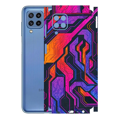 Samsung M/F/Note/Flip and C Phone Skins (All Models) - Tech Circuits Futuristic - 3D Embossed Finish (L-07) Samsung Galaxy M32