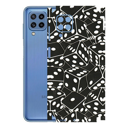 Samsung M/F/Note/Flip and C Phone Skins (All Models) - Big Black Dices - 3D Embossed Finish (L-106) Samsung Galaxy M32