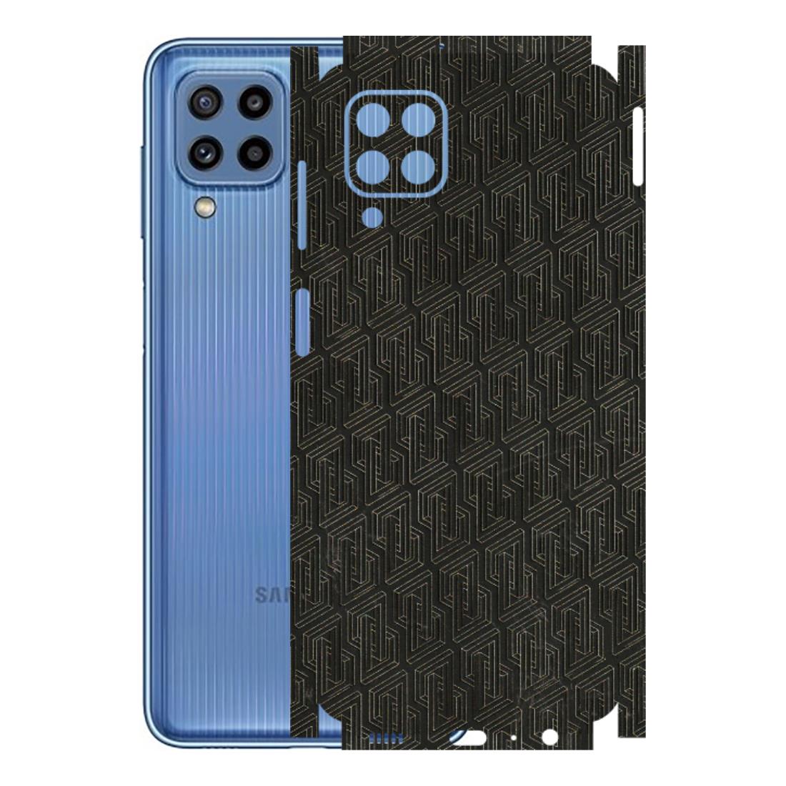 Samsung M/F/Note/Flip and C Phone Skins (All Models) - Black Abstract Pattern - 3D Embossed Finish (L-117) Samsung Galaxy M32