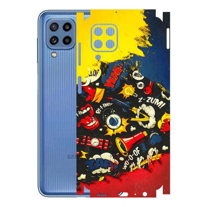 Samsung M/F/Note/Flip and C Phone Skins (All Models) - Pacific Doodle Art - 3D Embossed Finish (L-120) Samsung Galaxy M32