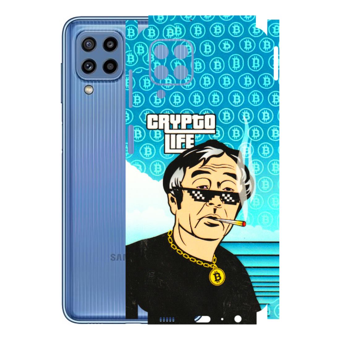 Samsung M/F/Note/Flip and C Phone Skins (All Models) - Crypto Thug Life - 3D Embossed Finish (L-179) Samsung Galaxy M32