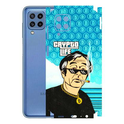 Samsung M/F/Note/Flip and C Phone Skins (All Models) - Crypto Thug Life - 3D Embossed Finish (L-179) Samsung Galaxy M32