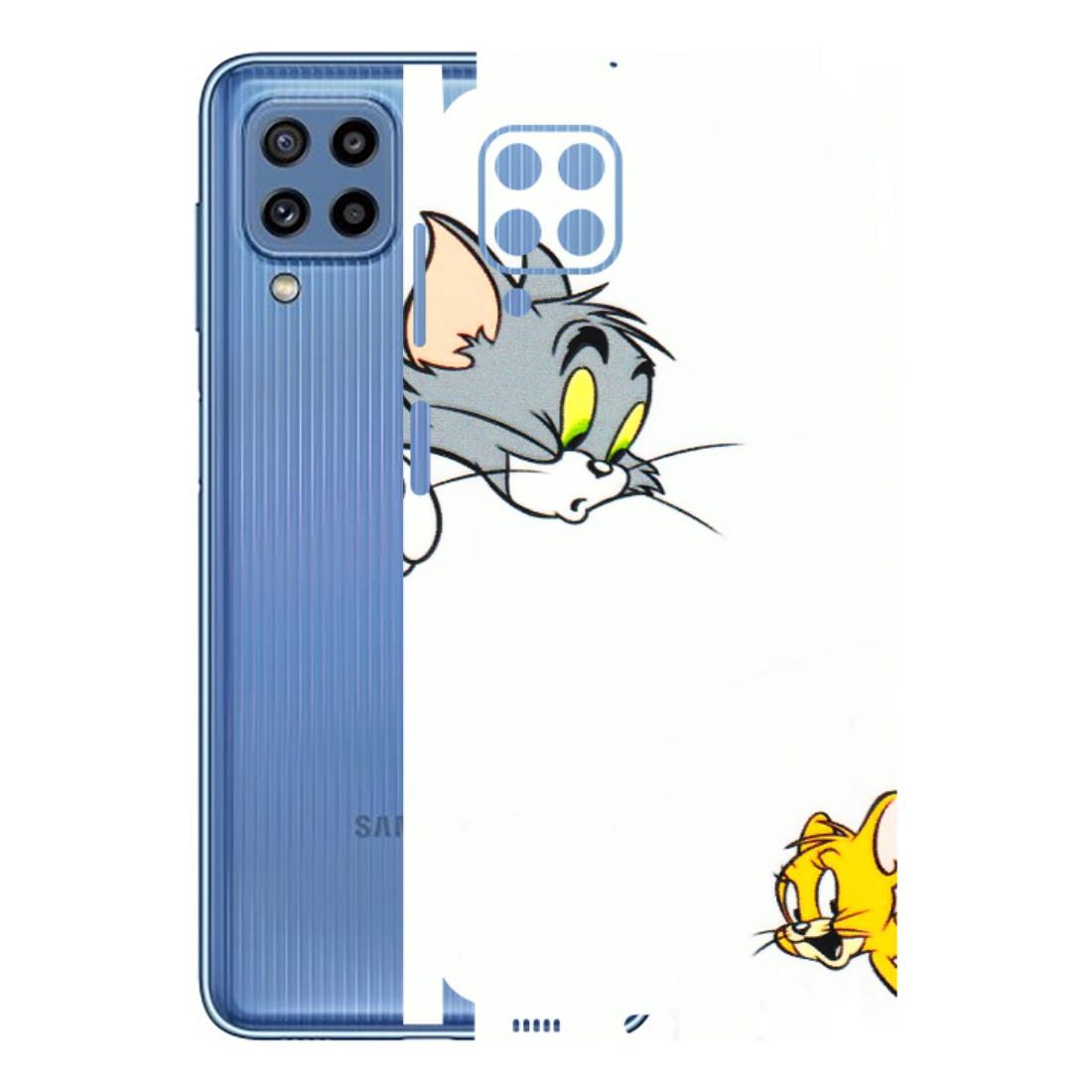 Samsung M/F/Note/Flip and C Phone Skins (All Models) - Cute Tom And Jerry - 3D Embossed Finish (L-220) Samsung Galaxy M32