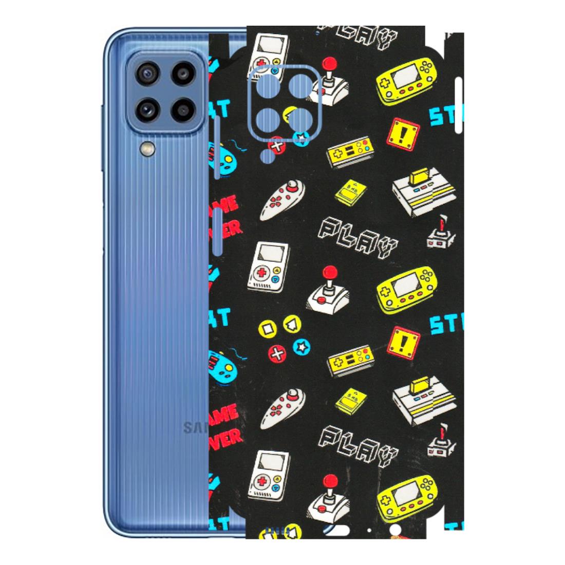 Samsung M/F/Note/Flip and C Phone Skins (All Models) - Gaming Doodles - 3D Embossed Finish (L-224) Samsung Galaxy M32