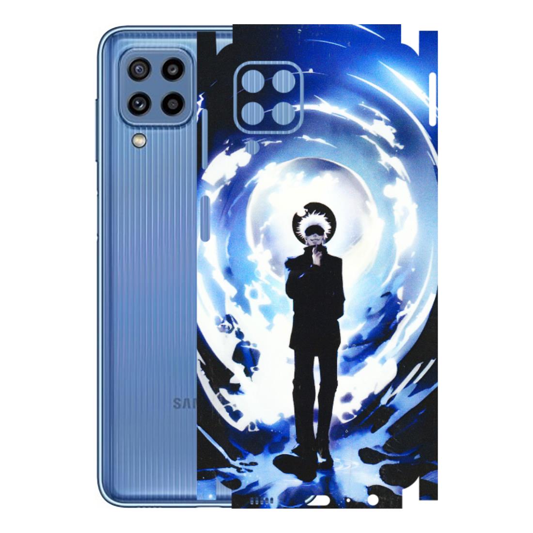 Samsung M/F/Note/Flip and C Phone Skins (All Models) - Satoru Gojo Dark Blue - 3D Embossed Finish (L-235) Samsung Galaxy M32