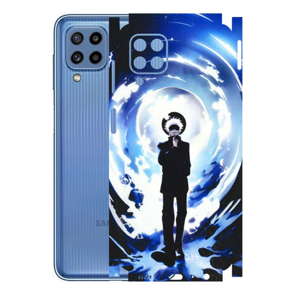 Samsung M/F/Note/Flip and C Phone Skins (All Models) - Satoru Gojo Dark Blue - 3D Embossed Finish (L-235) Samsung Galaxy M32