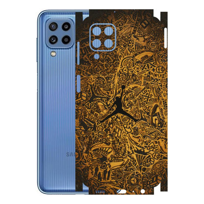 Samsung M/F/Note/Flip and C Phone Skins (All Models) - Premium Gold Basketball Player - 3D Embossed Finish (L-236) Samsung Galaxy M32