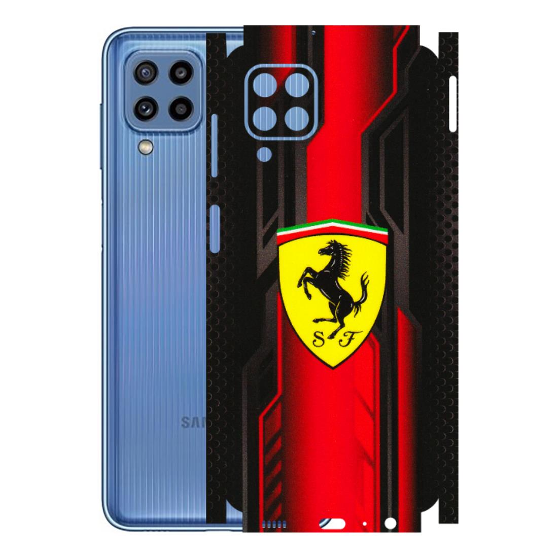 Samsung M/F/Note/Flip and C Phone Skins (All Models) - Black Ferrari Logo - 3D Embossed Finish (L-253) Samsung Galaxy M32
