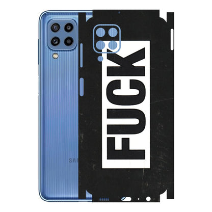 Samsung M/F/Note/Flip and C Phone Skins (All Models) - The F Word - 3D Embossed Finish (L-255) Samsung Galaxy M32