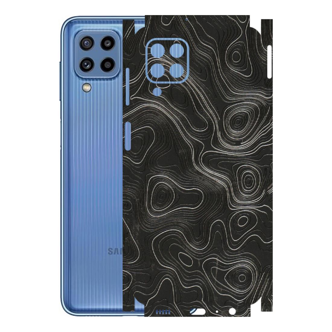 Samsung M/F/Note/Flip and C Phone Skins (All Models) - Abstract White Line Map - 3D Embossed Finish (L-269) Samsung Galaxy M32