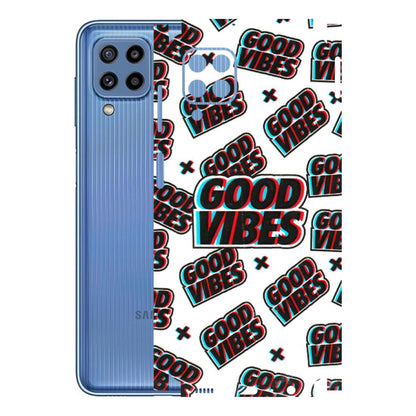 Samsung M/F/Note/Flip and C Phone Skins (All Models) - Good Vibes - 3D Embossed Finish (L-282) Samsung Galaxy M32