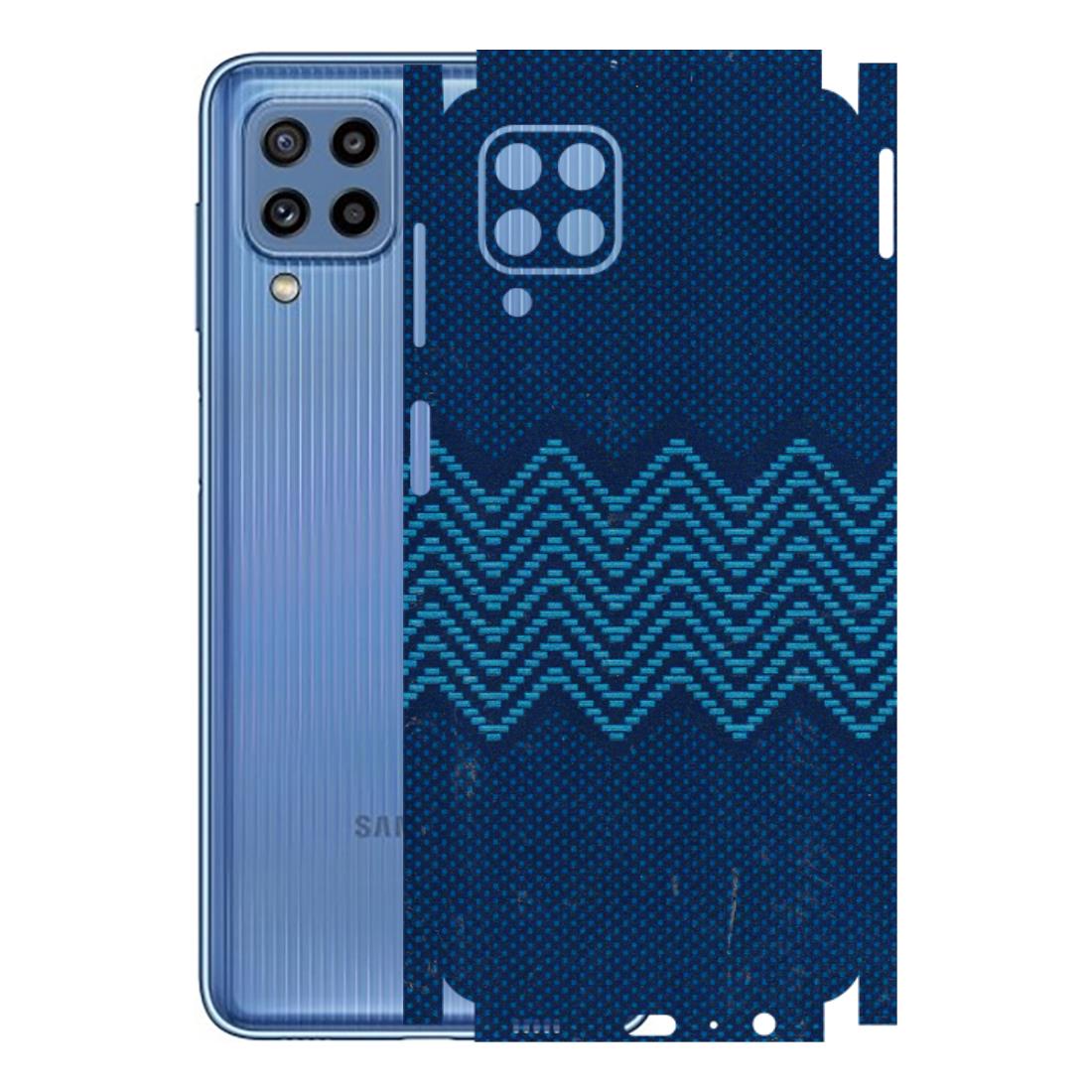 Samsung M/F/Note/Flip and C Phone Skins (All Models) - Blue Sober Waves - 3D Embossed Finish (L-306) Samsung Galaxy M32