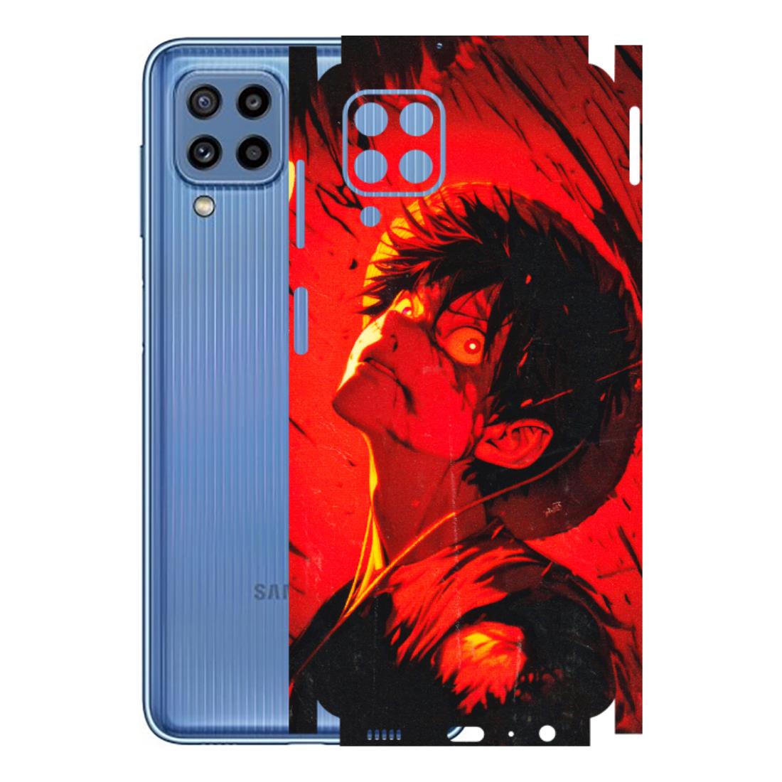 Samsung M/F/Note/Flip and C Phone Skins (All Models) - D.Luffy Power Up One Piece Anime - 3D Embossed Finish (L-326) Samsung Galaxy M32