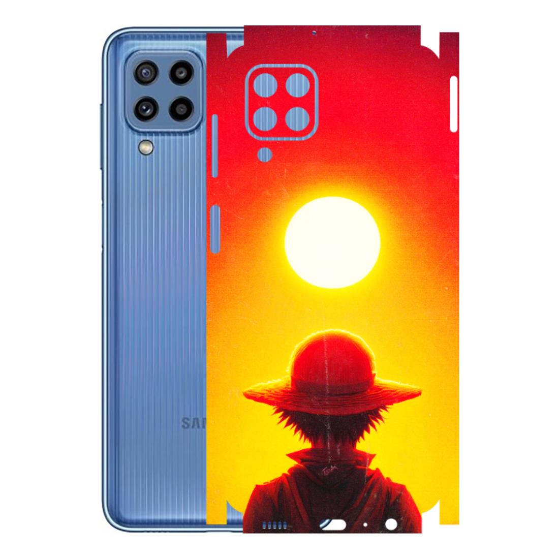 Samsung M/F/Note/Flip and C Phone Skins (All Models) - Cool Sunset With Monkey D.Luffy Anime - 3D Embossed Finish (L-329) Samsung Galaxy M32