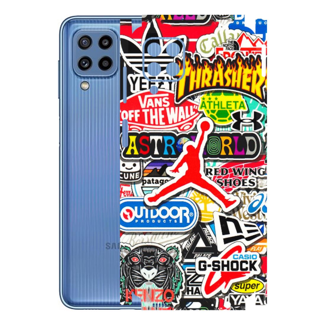 Samsung M/F/Note/Flip and C Phone Skins (All Models) - Multi Brands Sticker Graffiti - 3D Embossed Finish (L-37) Samsung Galaxy M32