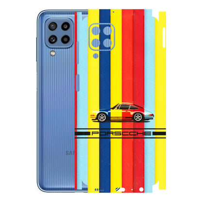 Samsung M/F/Note/Flip and C Phone Skins (All Models) - Multicolour Porche - 3D Embossed Finish (L-39) Samsung Galaxy M32