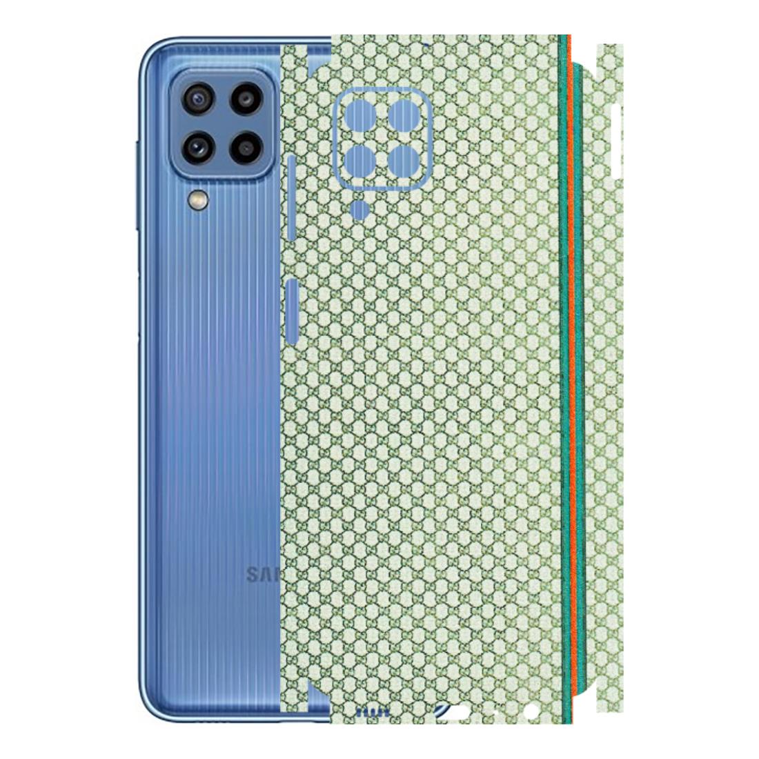 Samsung M/F/Note/Flip and C Phone Skins (All Models) - Gucci Fabric Pattern - 3D Embossed Finish (L-73) Samsung Galaxy M32