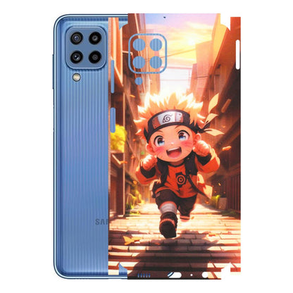 Samsung M/F/Note/Flip and C Phone Skins (All Models) - Naruto Cute Toon Running - Matte Finish (M-04) Samsung Galaxy M32