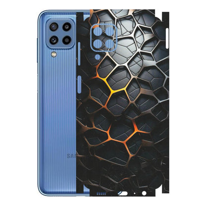 Samsung M/F/Note/Flip and C Phone Skins (All Models) - New Abstract Graphite Tiles - Matte Finish (M-130) Samsung Galaxy M32