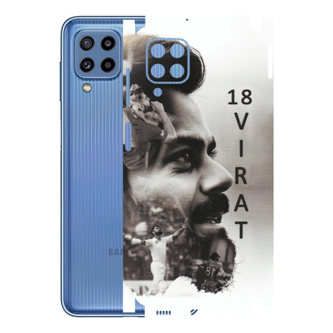 Samsung M/F/Note/Flip and C Phone Skins (All Models) - Virat Kohli Cricketer - Matte Finish (M-163) Samsung Galaxy M32