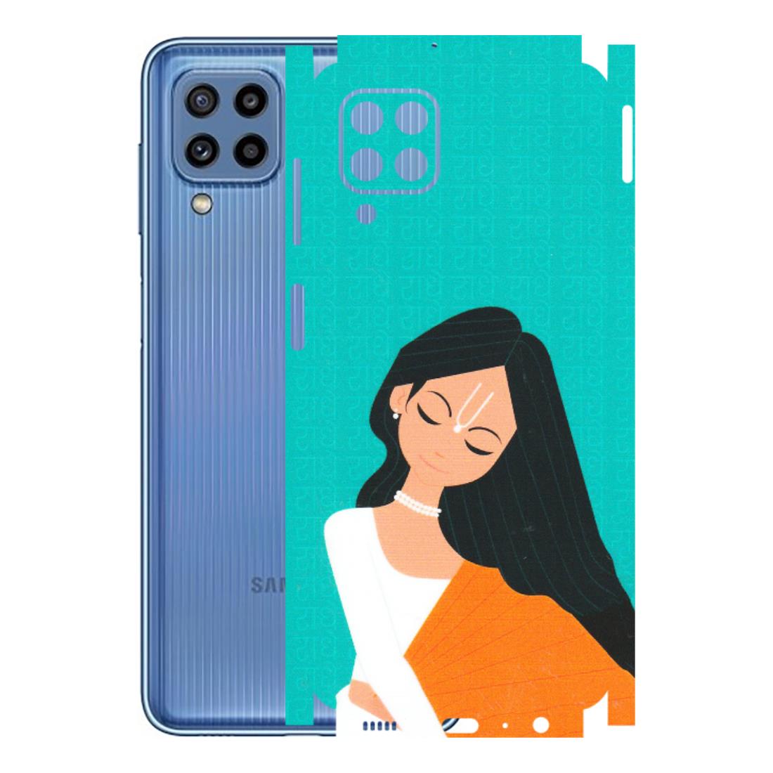 Samsung M/F/Note/Flip and C Phone Skins (All Models) - Radhe Radhe With Hindu Symbol - Matte Finish (M-164) Samsung Galaxy M32