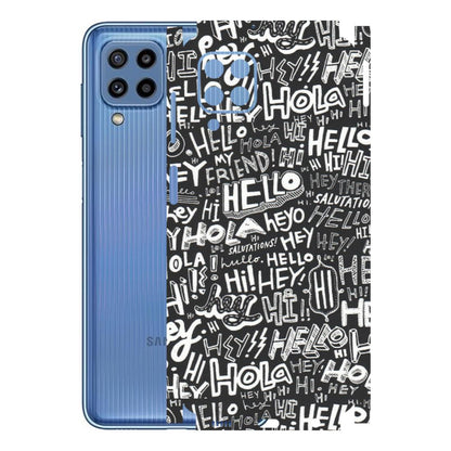Samsung M/F/Note/Flip and C Phone Skins (All Models) - Hi Hello Doodles - Matte Finish (M-25) Samsung Galaxy M32