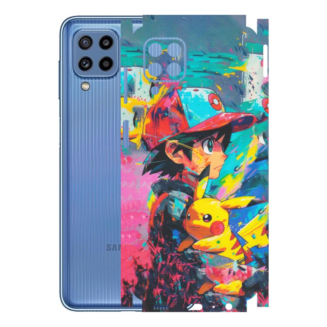 Samsung M/F/Note/Flip and C Phone Skins (All Models) - Ash & Pikachu - Matte Finish (M-26) Samsung Galaxy M32