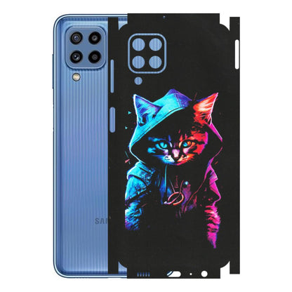 Samsung M/F/Note/Flip and C Phone Skins (All Models) - Cyberpunk Cat - Matte Finish (M-45) Samsung Galaxy M32