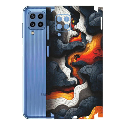Samsung M/F/Note/Flip and C Phone Skins (All Models) - Abstract Volcanic Layers - Matte Finish (M-52) Samsung Galaxy M32