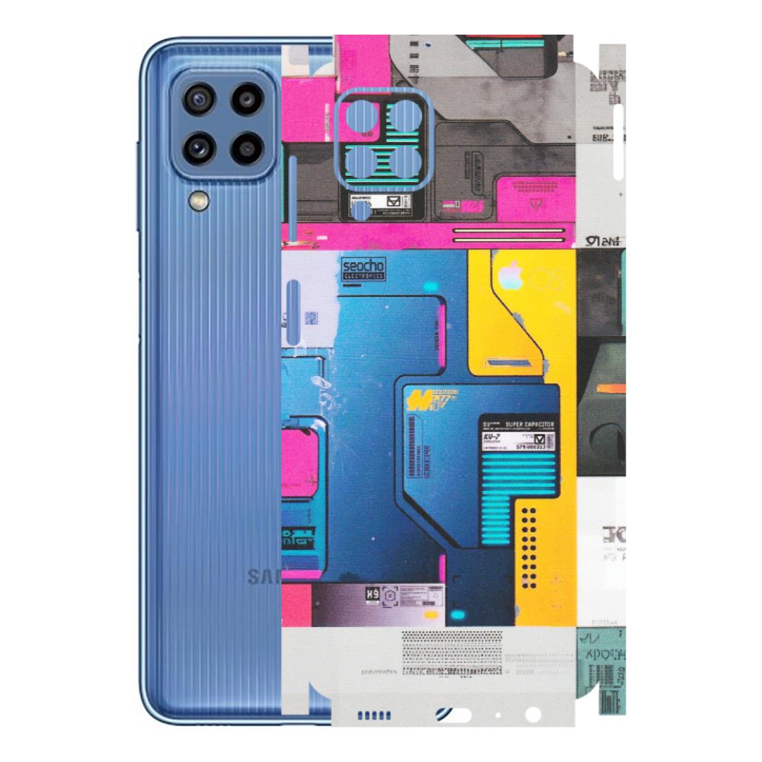 Samsung M/F/Note/Flip and C Phone Skins (All Models) - Colourfull Motherboard Internals - Matte Finish (M-55) Samsung Galaxy M32