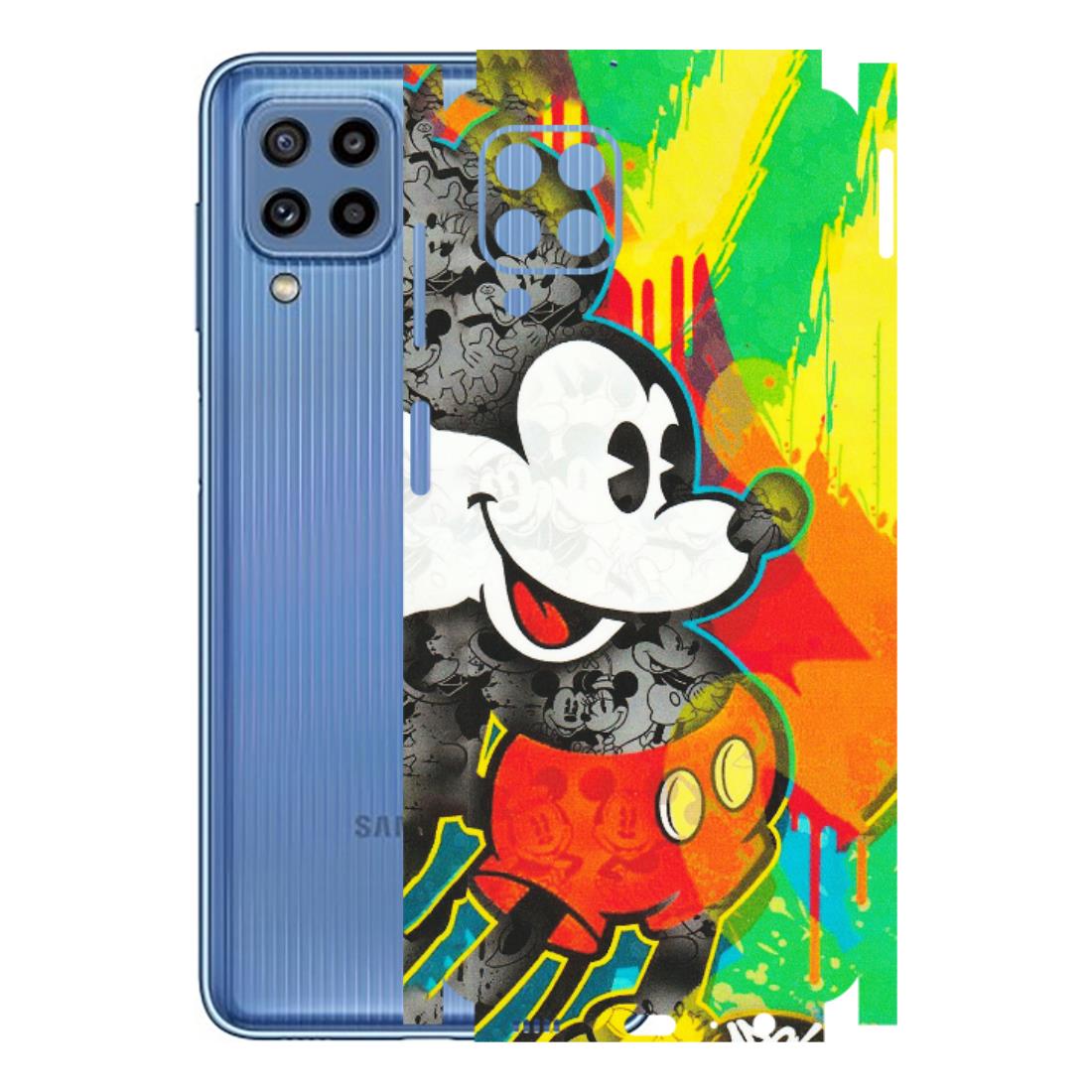 Samsung M/F/Note/Flip and C Phone Skins (All Models) - Multiple Mickey With Colourful Texture - Matte Finish (M-84) Samsung Galaxy M32
