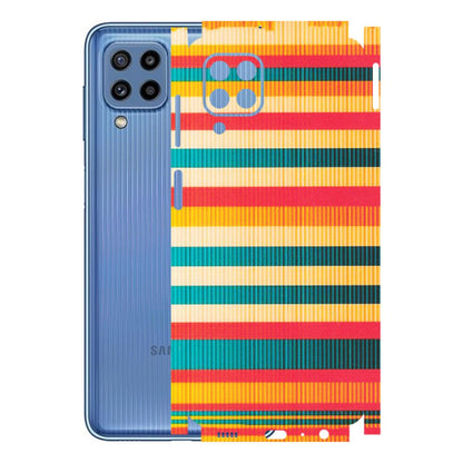 Samsung M/F/Note/Flip and C Phone Skins (All Models) - Colourful Stripes Soothing Effect - Matte Finish (M-86) Samsung Galaxy M32