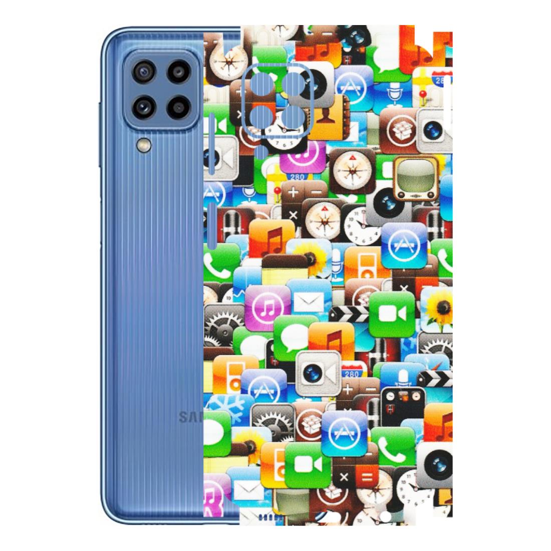 Samsung M/F/Note/Flip and C Phone Skins (All Models) - All Apple Icons - Matte Finish (M-93) Samsung Galaxy M32