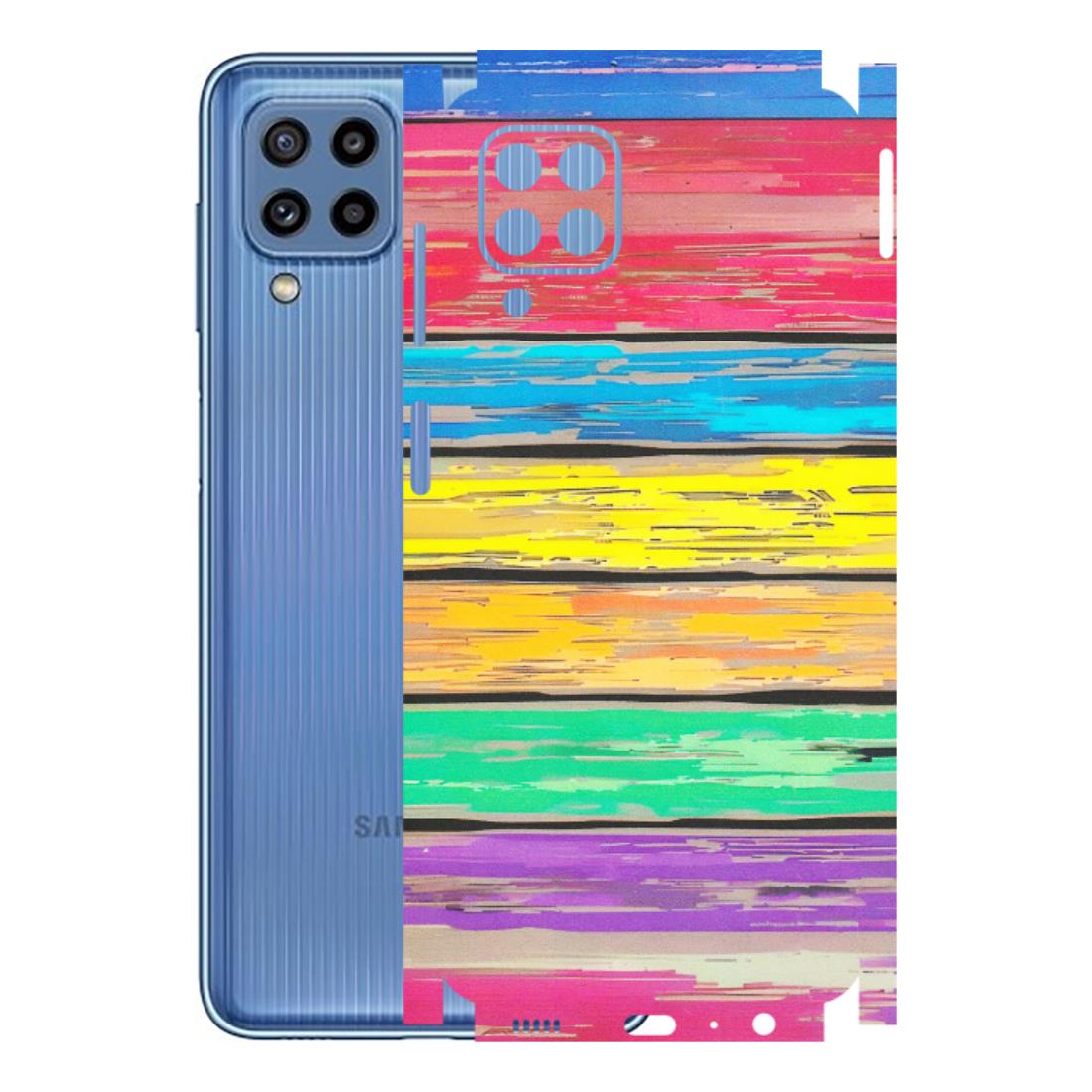 Samsung M/F/Note/Flip and C Phone Skins (All Models) - Multi Colour Wooden Wall - Matte Finish (M-96) Samsung Galaxy M32
