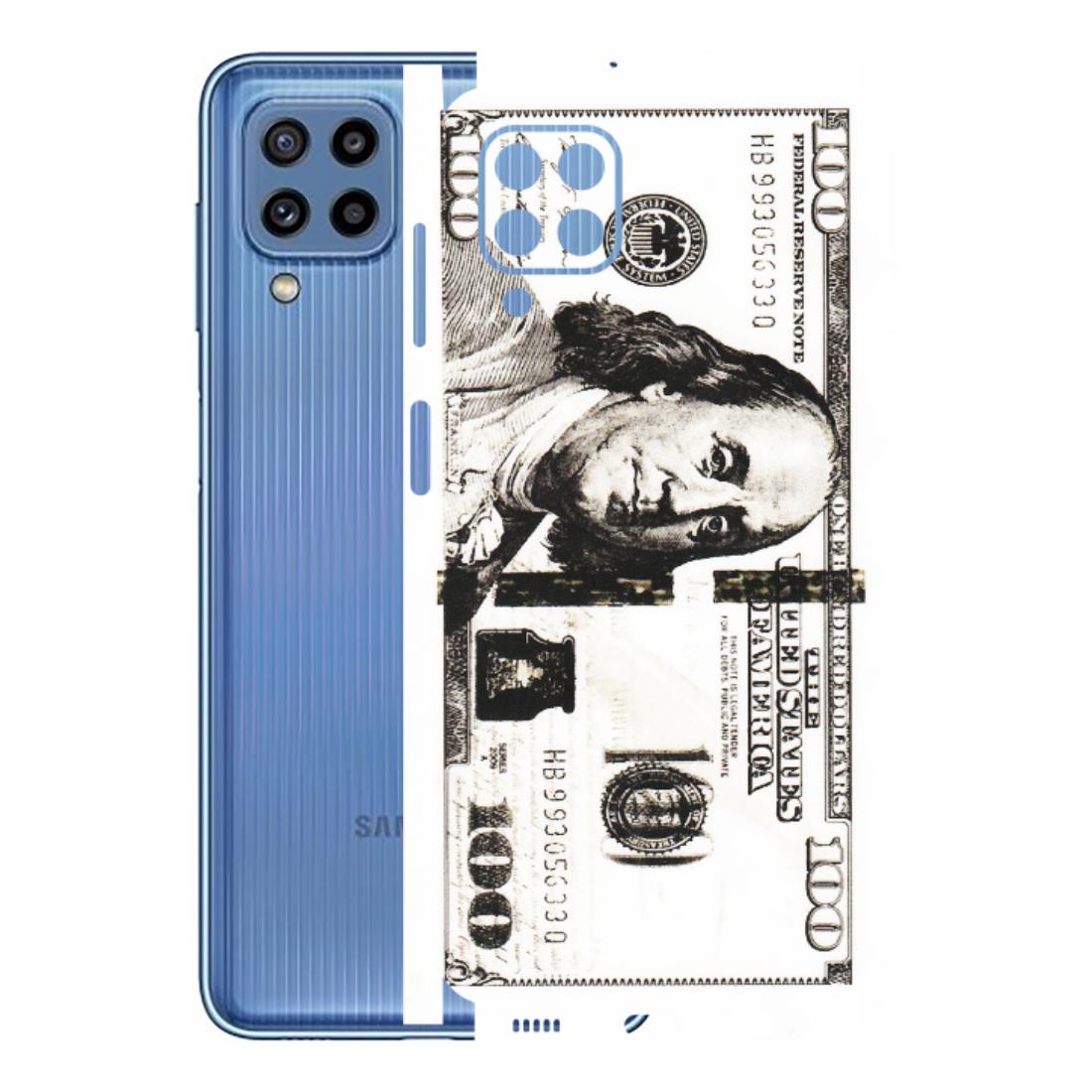 Samsung M/F/Note/Flip and C Phone Skins (All Models) - 100 Dollar Currency - Transparent Finish (T-01) Samsung Galaxy M32