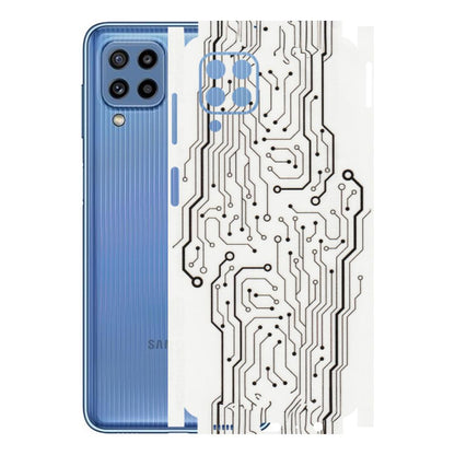 Samsung M/F/Note/Flip and C Phone Skins (All Models) - Tech Circuits - Transparent Finish (T-03) Samsung Galaxy M32