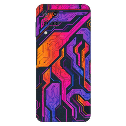 Samsung M/F/Note/Flip and C Phone Skins (All Models) - Tech Circuits Futuristic - 3D Embossed Finish (L-07) Samsung Galaxy M33 (5G)